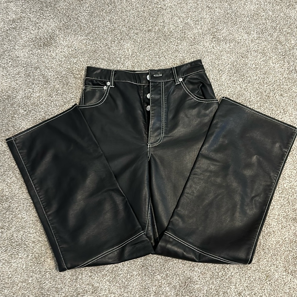 Free People Leather Pants